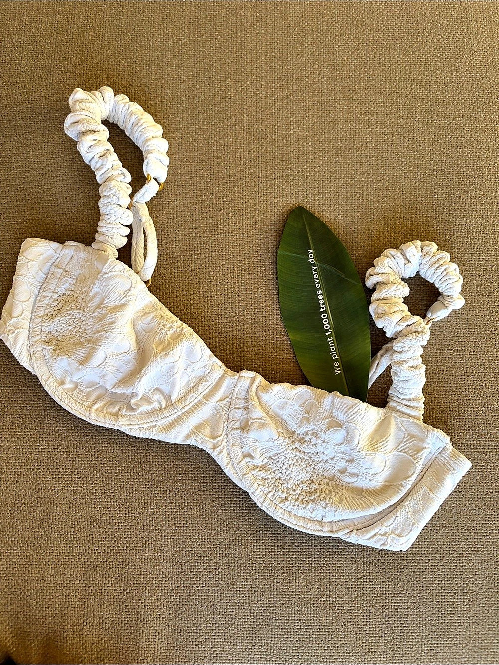 FARM Rio White Underwire Bikini Top